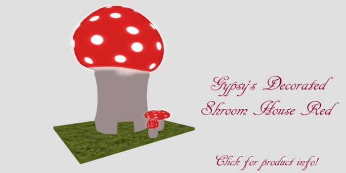 Decorative Shroom House Red Boxed
