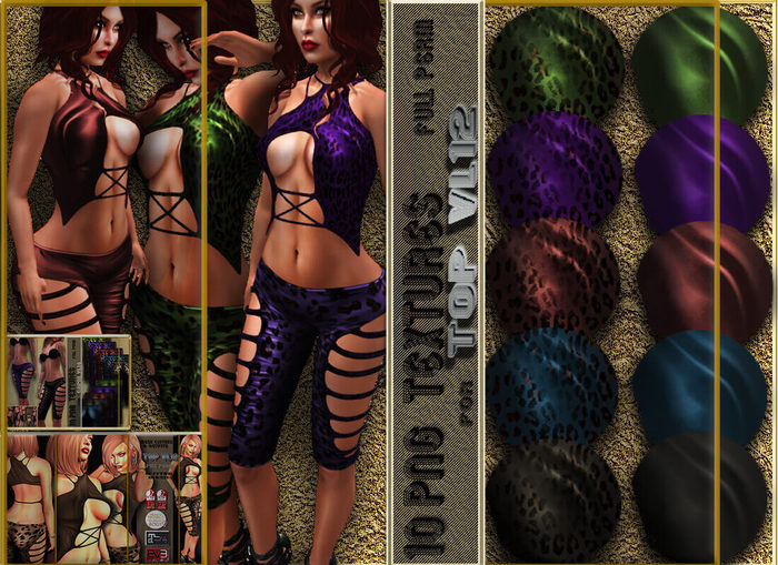 GIFT 10 PNG TEXTURES V18  for Model VL12