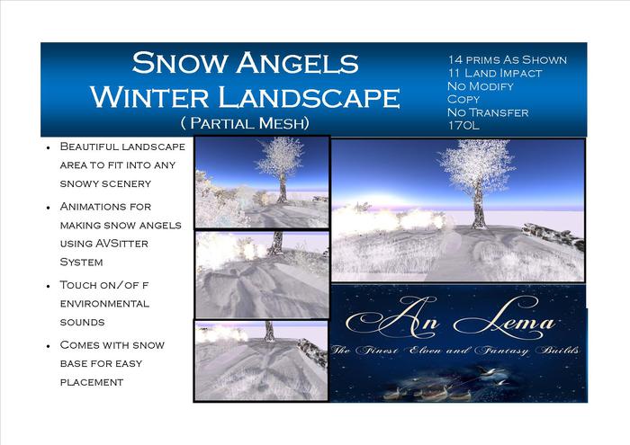 Snow Angels Winter Landscape