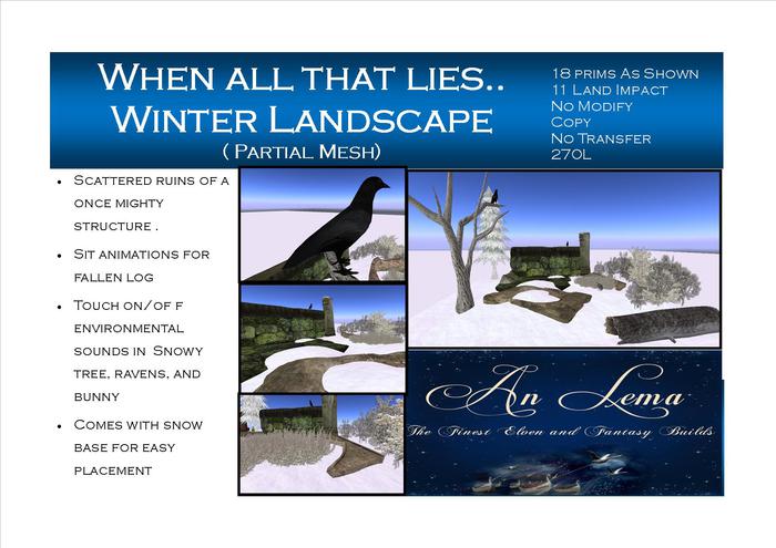 When all that lies...winter lancscape