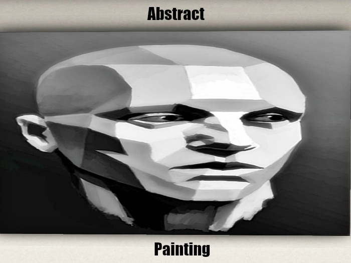 Large Abstract Painting "Male"