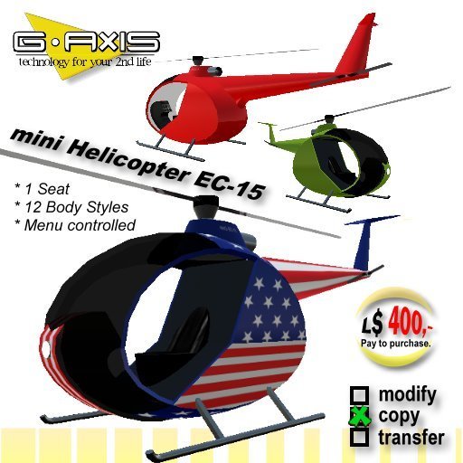 NIG mini Helicopter EC-15
