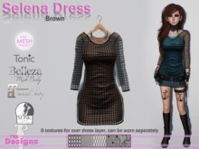 Selena Dress Brown