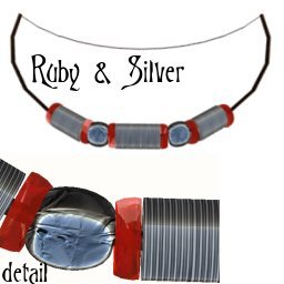 Neck Ruby Silver Mns Sz