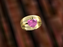 Troymart Heart Charm Right Hand Ring - BENTO - Right Ring Finger