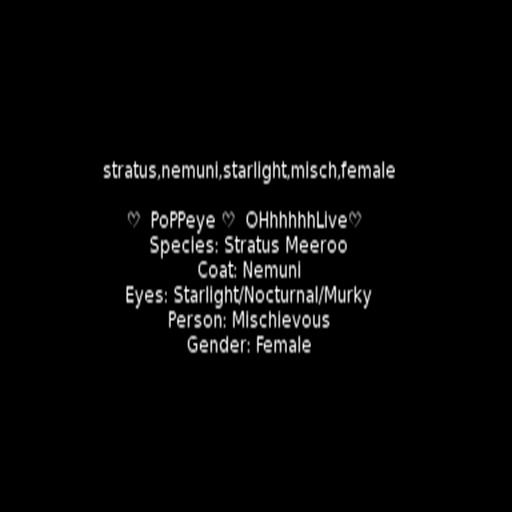 stratus,nemuni,starlight,misch,female Meeroo Nest ID #7599390