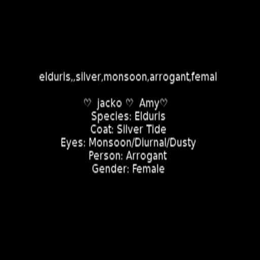 elduris,,silver,monsoon,arrogant,femal Meeroo Nest ID #7614817