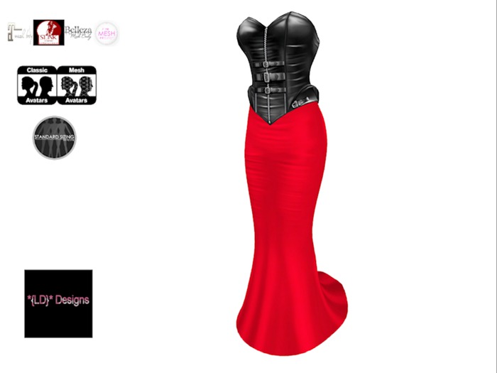 *{LD}* Betty Gown - Red