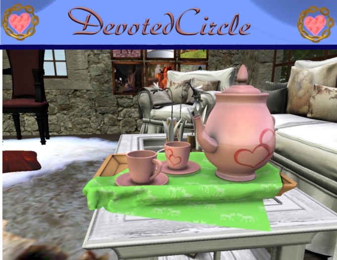 DC Valentine Tea Tray