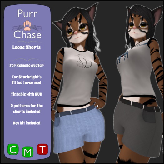 [P&C] [Kemono] Loose Shorts (Starbright)