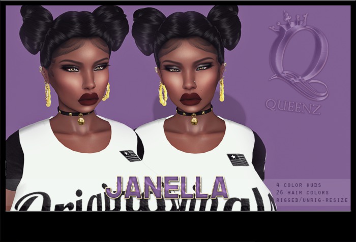 {H} Janella (Rigged Mesh Hair) *BUNDLE*