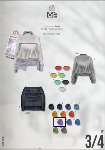 `M.BIRDIE / Daria look.skirt 10 S