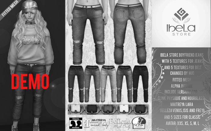 Ibela Store - Boyfriend Jeans with HUD (DEMO)