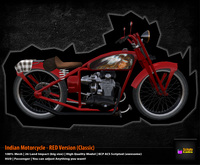 [SL]1925 Indian Motorcycle #RED - DEMO