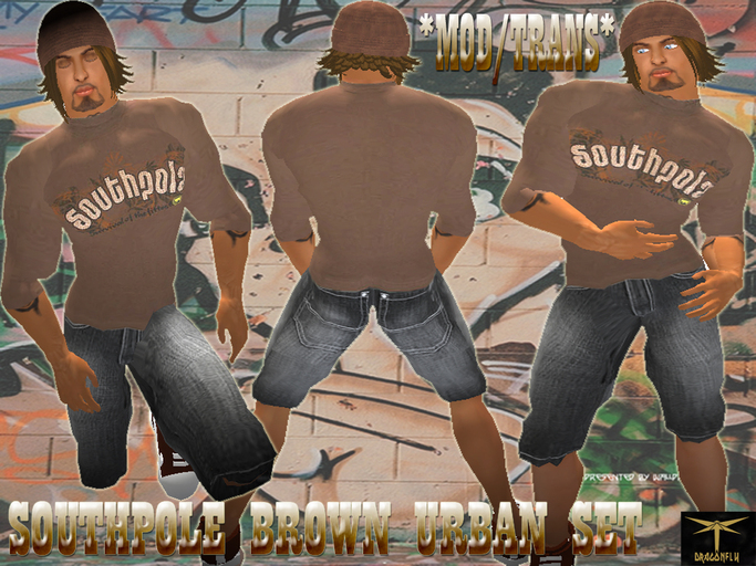 SouthPole Brown Urban Set DragonFly Designs