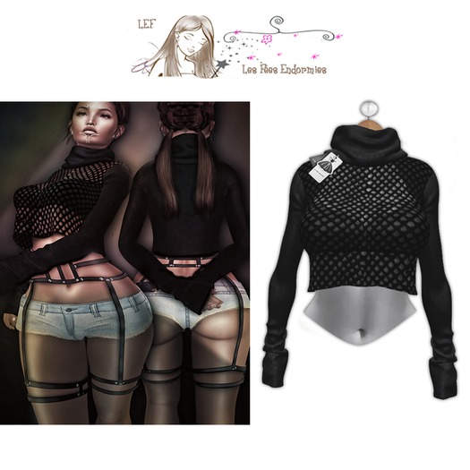 LFE;fya - Crop Sweater 1