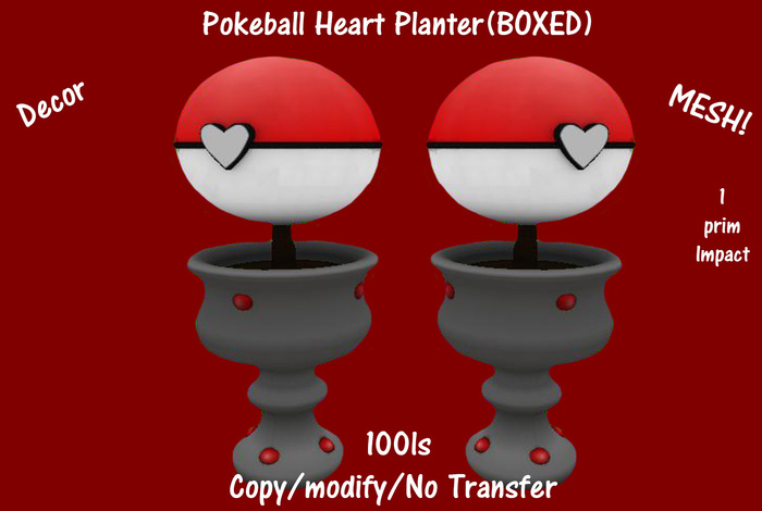 Pokeball Heart Planter(BOXED)