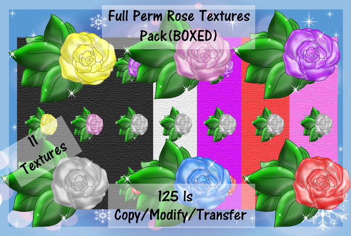 Full Perm Rose Textures Pack(BOXED)