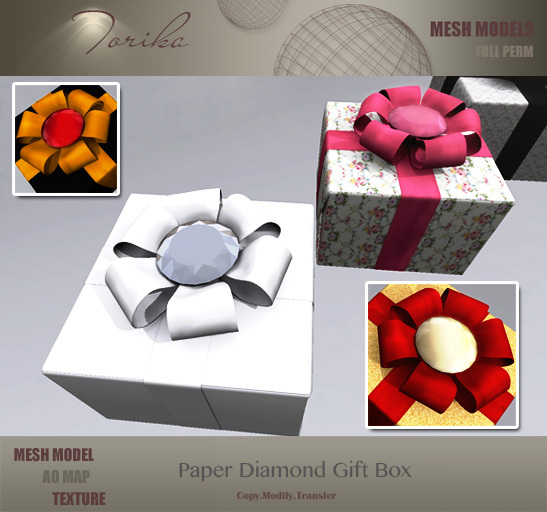 Torika Paper Diamond Gift Box