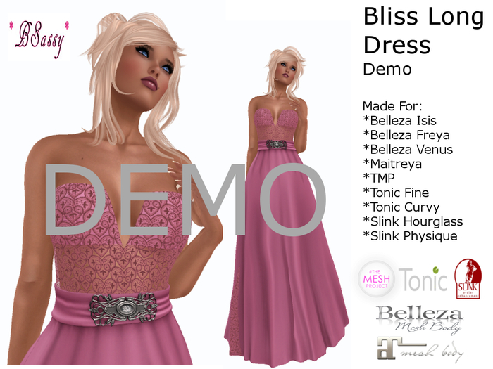 *BSASSY* BLISS LONG DRESS DEMO