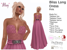 *BSASSY* BLISS LONG DRESS PINK