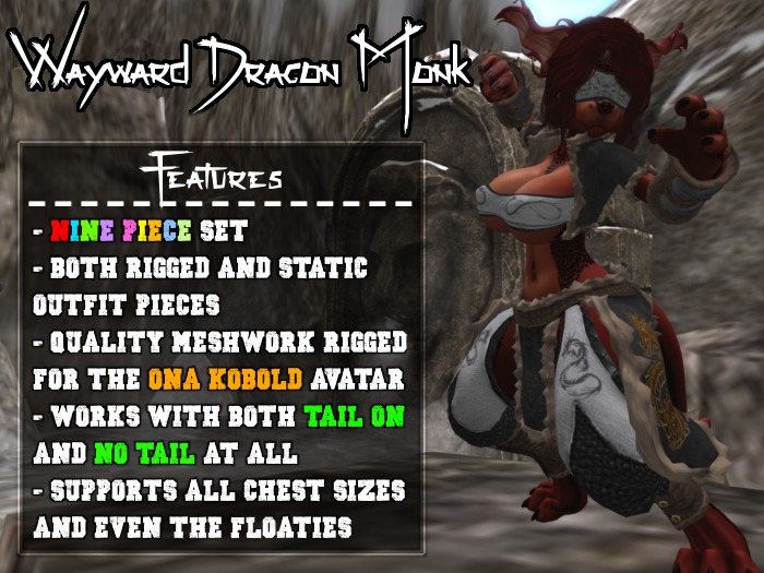 =[BBW]= ONA Snaggle - Wayward Dragon Monk (White)