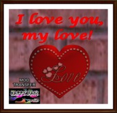 Valentines - I Love You - english - rot.