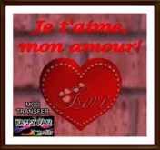 Valentines - I Love You - french - rot.