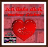 Valentines - I Love You - german - rot.
