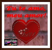 Valentines - I Love You - portuguese - rot.