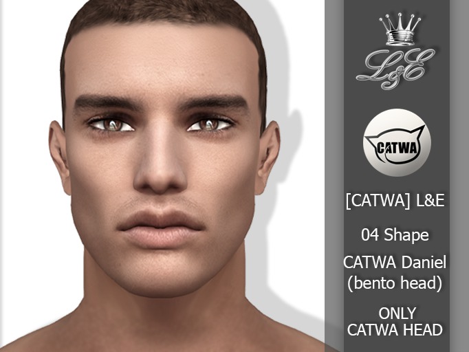 [CATWA] L&E 04 Shape head CATWA Daniel (bento)