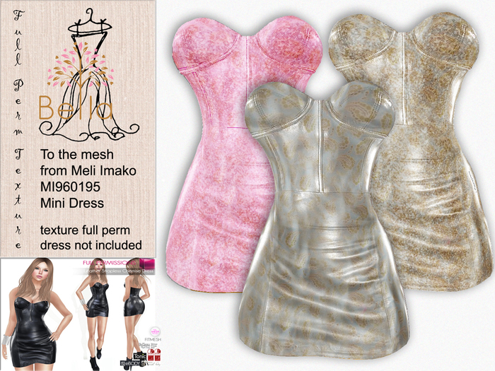 BELLA texture full perm - MI960195 & MI961314 Strapless Chemise 22 Valentine promo
