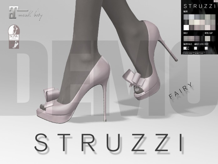 STRUZZI Fairy Bow Pumps Fat Pack Demo (Maitreya, Slink)