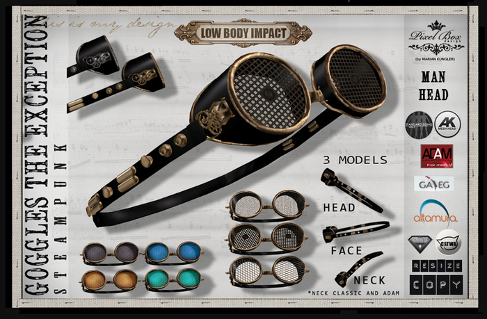 PIXEL BOX - Steampunk Glasses Classic Decay (box)