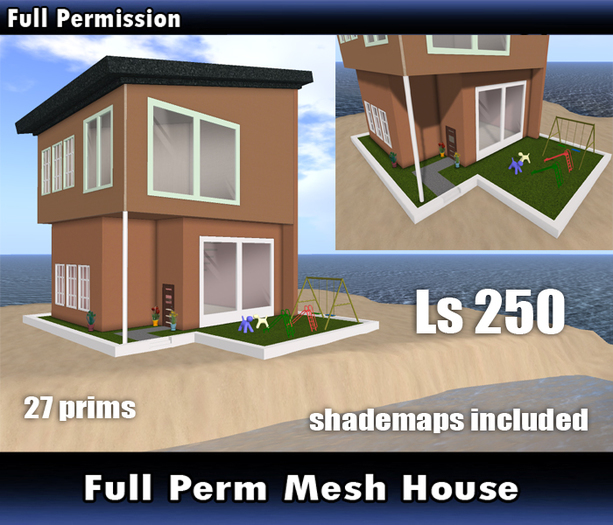 Full Perm House 27 prims