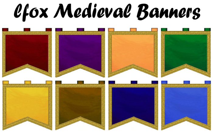 lfox Medieval Plain Banners