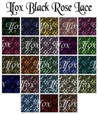 lfox Lace - Black Rose Lace (not sheer)