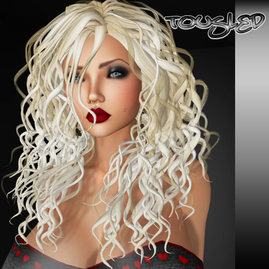 ::SOULED OUT:: TOUSLED FIT MESH HAIR PLATINUM
