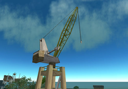 Gyro's Construction Props Shipyard Tower Crane