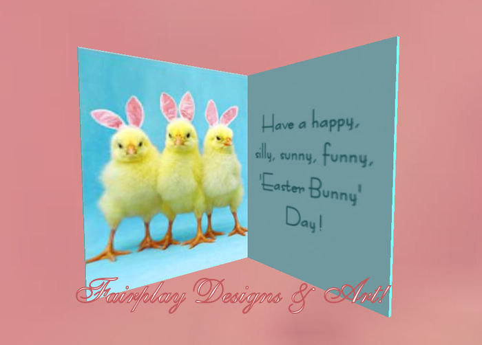 'Happy Easter Bunny Day' - Easter Card
