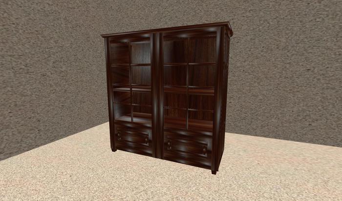 Shiny Wood Display Cabinet