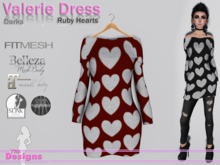 Valerie Dress Darks Ruby Hearts
