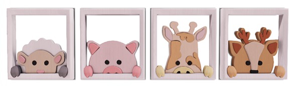 Ant_Hill Peeking Zoo Friends_Picture Frames Set #2 