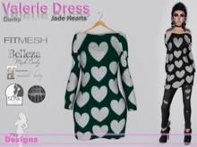 Valerie Dress Darks Jade Hearts