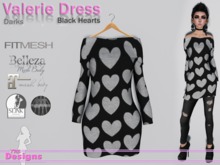 Valerie Dress Darks Black Hearts