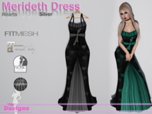 Merideth Dress Hearts Silver