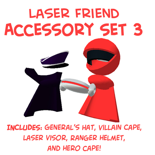 Fluffy Laser Friend Accessory Set 3