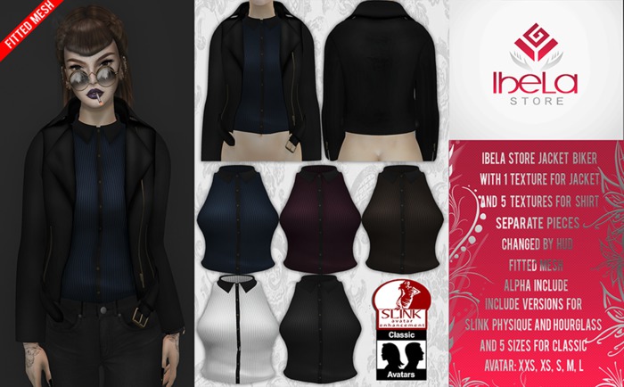 Ibela Store - Jacket  & Shirt Biker with HUD (W/O Shirt)