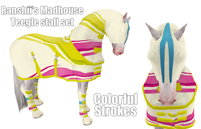 *RMH* Teegle stall set - Colorful strokes