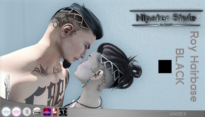 [Hipster Style] Roy Hairbase BLACK  (Wear Me)